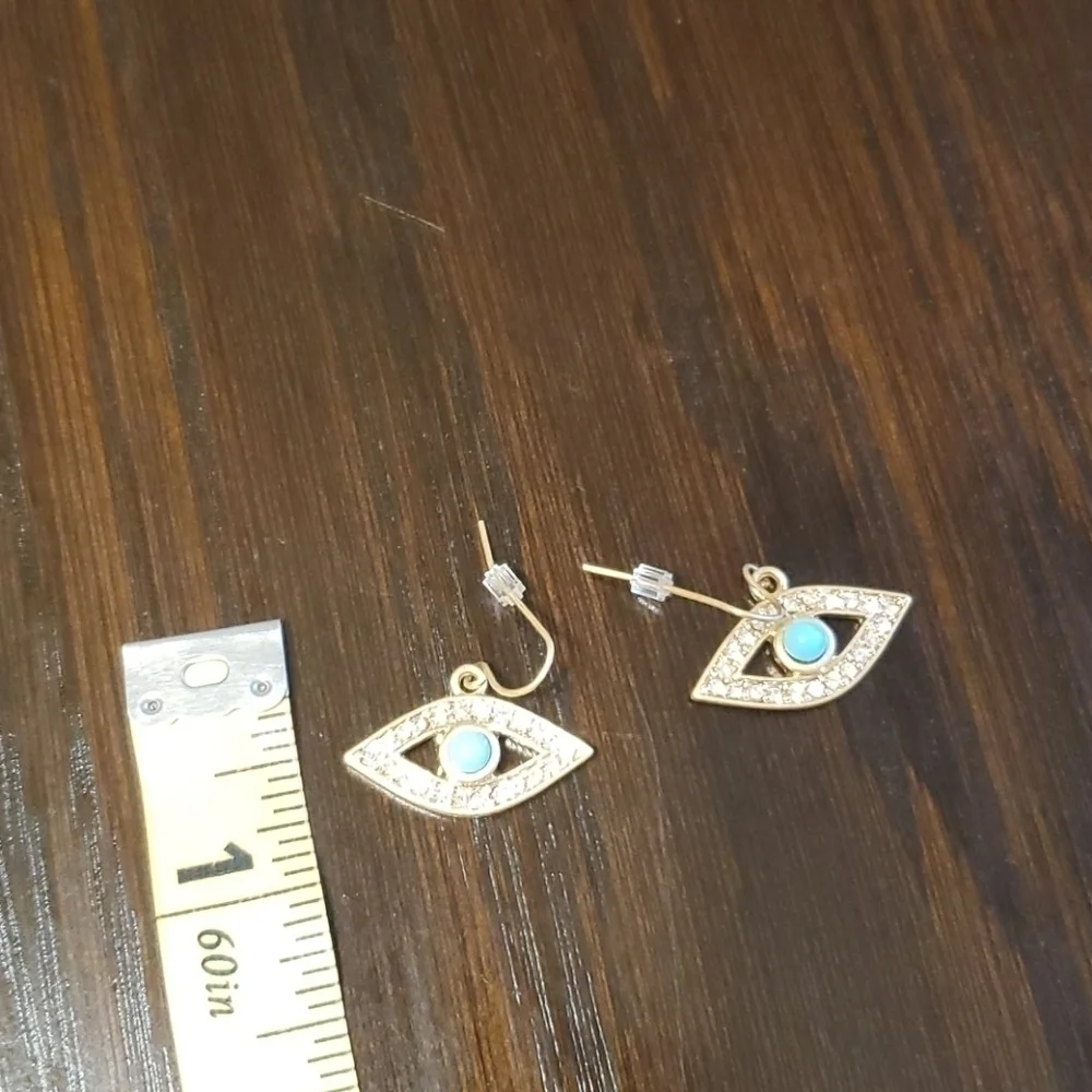 New Unique crystal eyes drop gypsy earring jewelry
